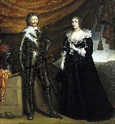 Gerard van Honthorst Prince Frederik Hendrik and his wife Amalia van Solms Spain oil painting artist
